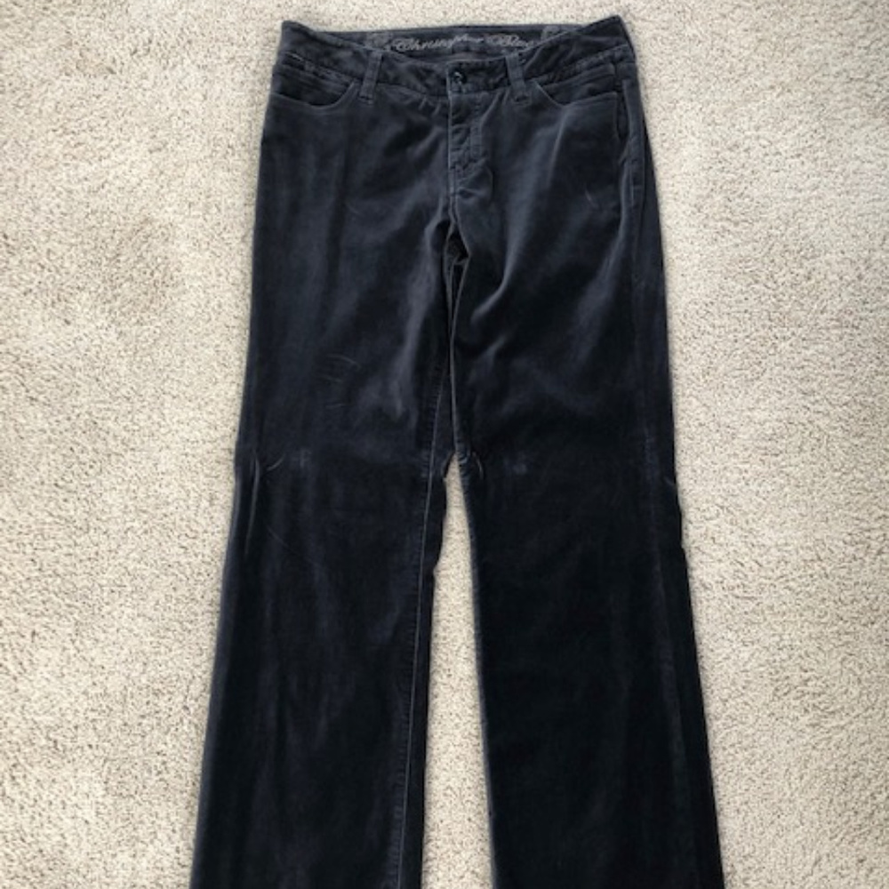 Christopher Blue velvet jeans